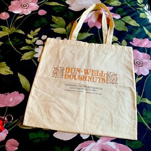Dun Well Doughnuts canvas Tote